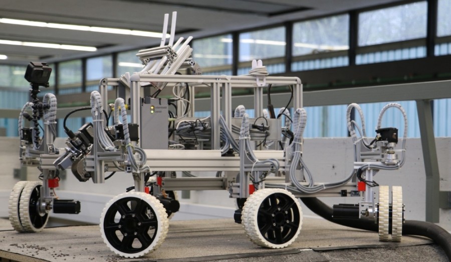 Modular Rover Chassis Platform. Foto: Institut für Raumfahrtsysteme (IRS) der Universität Stuttgart